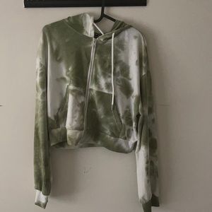 green and white jacket